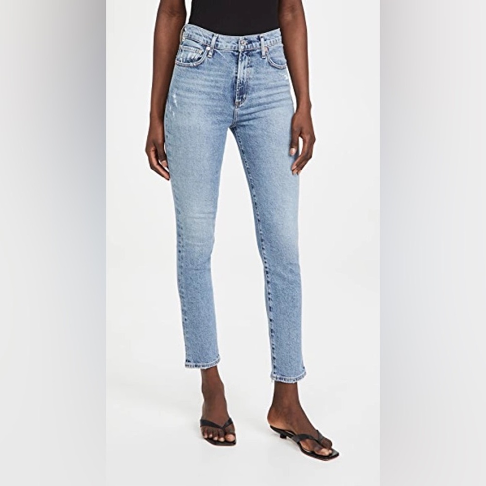 Citizens of Humanity Olivia High Rise Slim Ankle in Chit Chat
